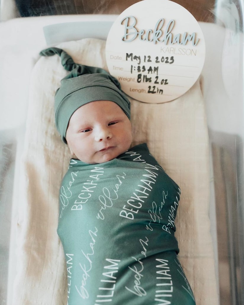 Emily Ferguson Puts Son Beckham in Stanley Cup After Husband's Team Wins  the NHL Championship!